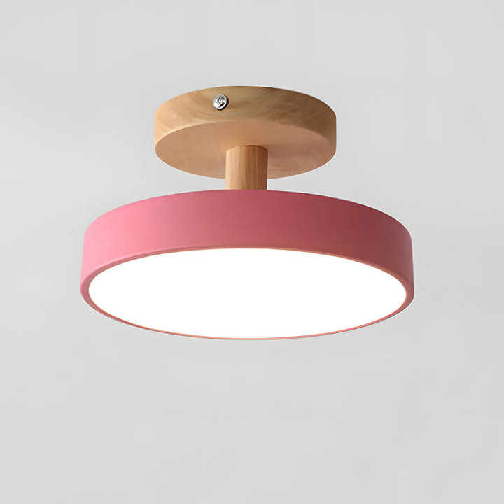 Skovéra™ | Nordische Holz-Deckenleuchte Rosa