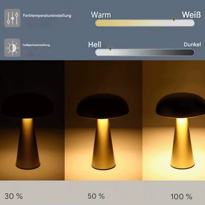 LED Touch Tischlampe dimmbar – Kabellose USB Tischleuchte mit Farbwechsel – Moderne Design Nachttischlampe