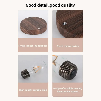 Magnetische Schwebelampe LED – Floating Bulb Tischlampe mit Touch-Schalter | Moderne Design-Deko für Büro & Zuhause