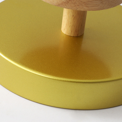 Nordische LED Deckenleuchte aus Holz – Runde Skandinavische Deckenlampe für Schlafzimmer, Flur & Wohnzimmer (12W)