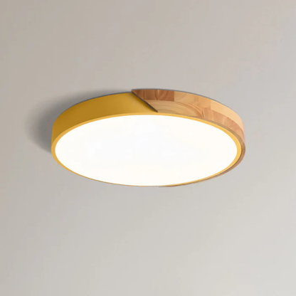 LED Deckenleuchte Holz – Moderne skandinavische Deckenlampe aus Holz & Acryl für Wohnzimmer & Schlafzimmer