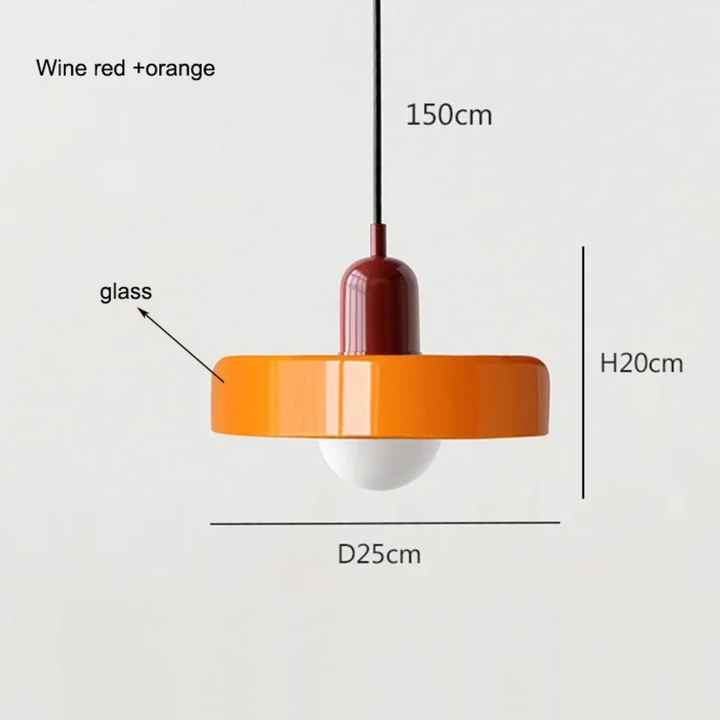 Nordavé™ | Retro Glas-Pendelleuchte B3