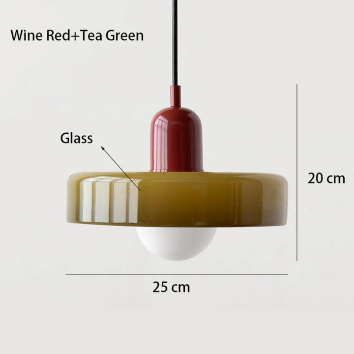Nordavé™ | Retro Glas-Pendelleuchte C1