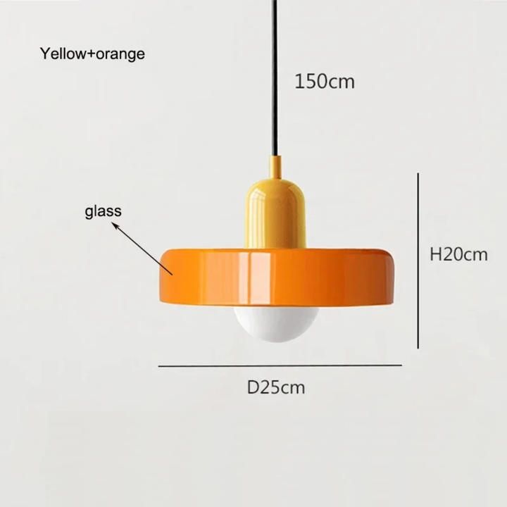 Nordavé™ | Retro Glas-Pendelleuchte B1