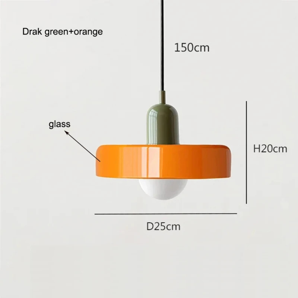Nordavé™ | Retro Glas-Pendelleuchte B4