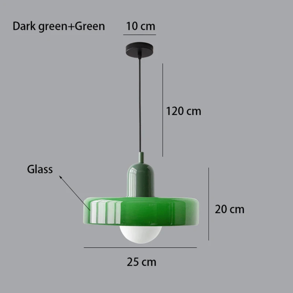 Nordavé™ | Retro Glas-Pendelleuchte D3