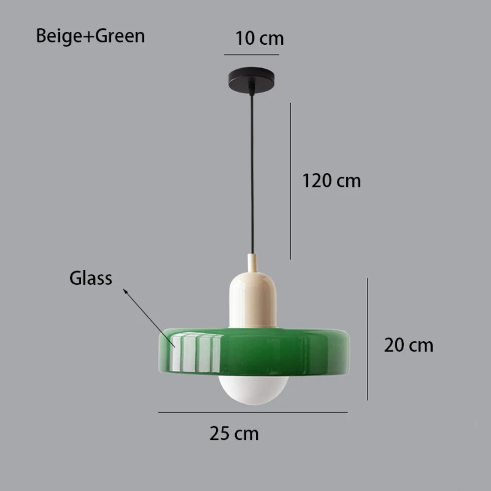 Nordavé™ | Retro Glas-Pendelleuchte D1