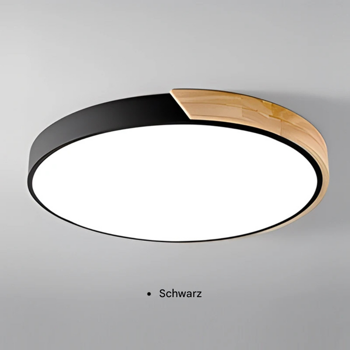 Nordalux™ | Runde Holz-LED-Deckenleuchte