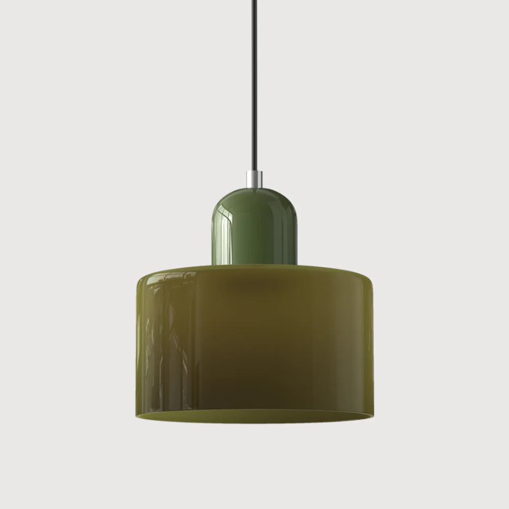 Luméno™ | Retro Design-Pendelleuchte Grün C-DunkelGrün