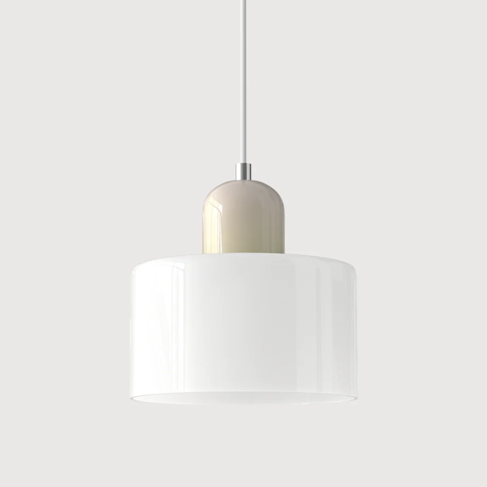 Luméno™ | Retro Design-Pendelleuchte Beige E-Weiß