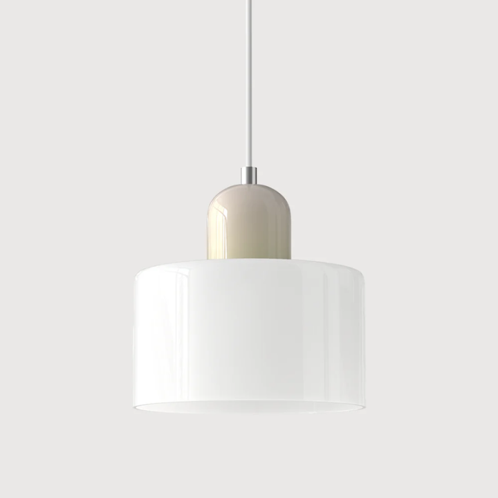 Luméno™ | Retro Design-Pendelleuchte Beige E-Weiß