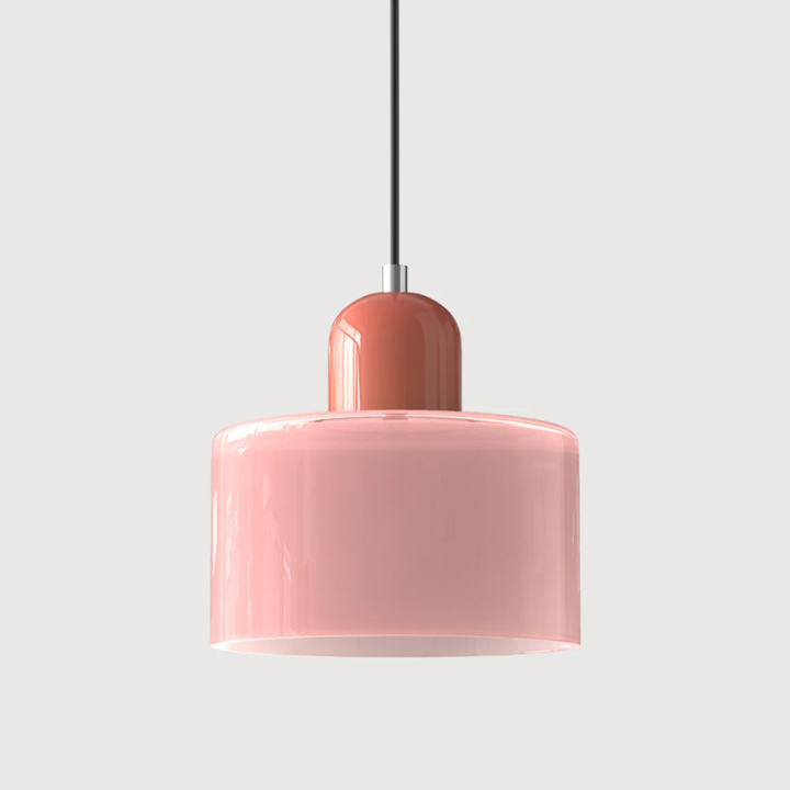 Luméno™ | Retro Design-Pendelleuchte Rosa F-Rosa