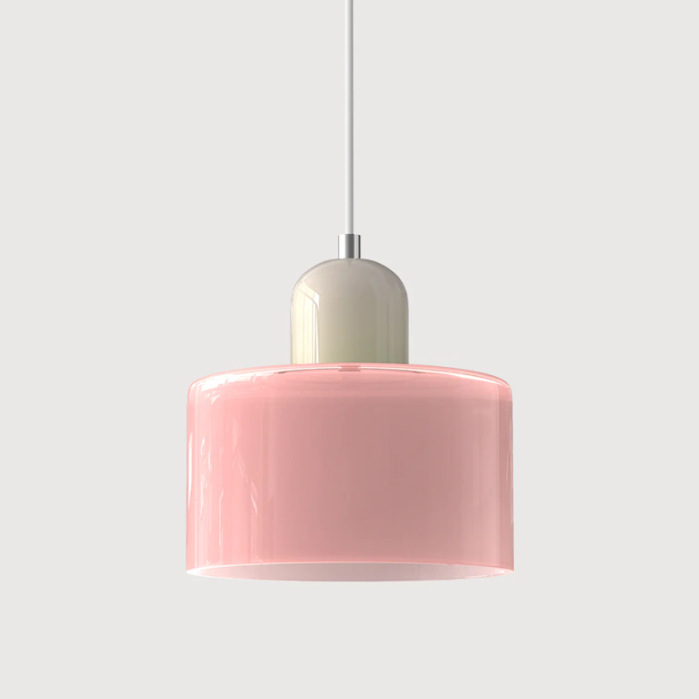 Luméno™ | Retro Design-Pendelleuchte Beige F-Rosa