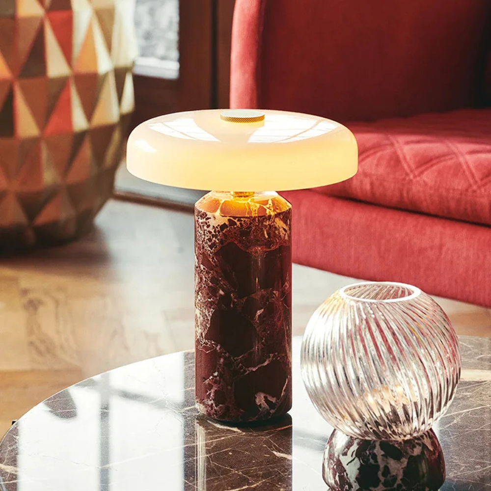 Marmolux™ | Kabellose Design-Tischlampe