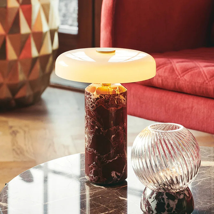 Marmolux™ | Kabellose Design-Tischlampe