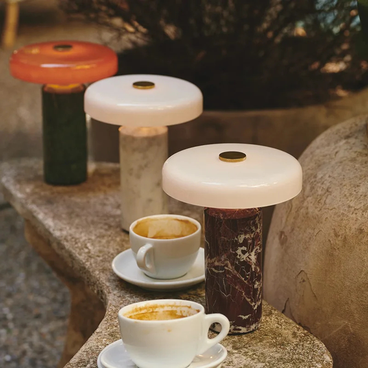 Marmolux™ | Kabellose Design-Tischlampe