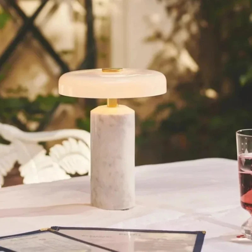 Marmolux™ | Kabellose Design-Tischlampe C