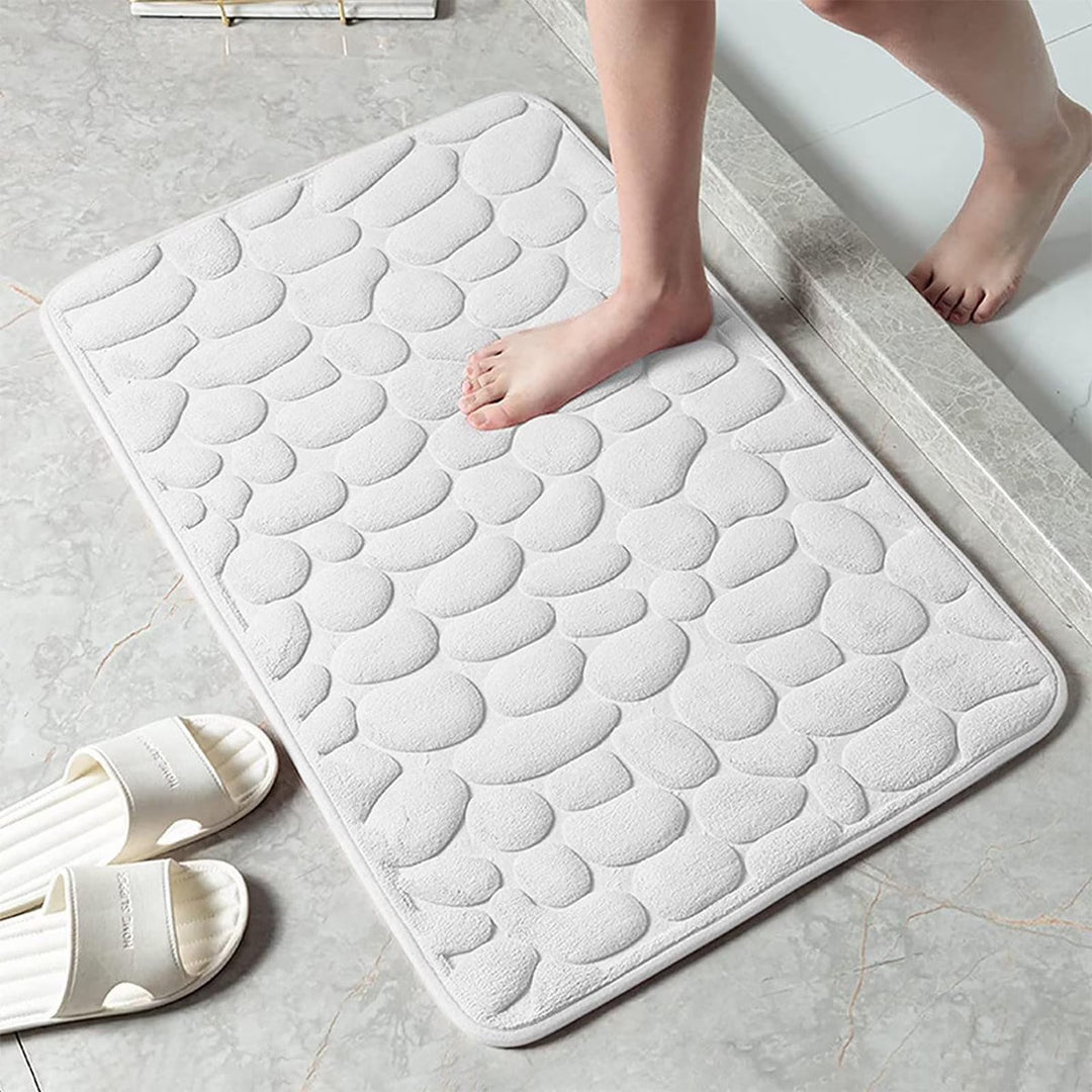 Fußmatte mit Pflastersteinrelief