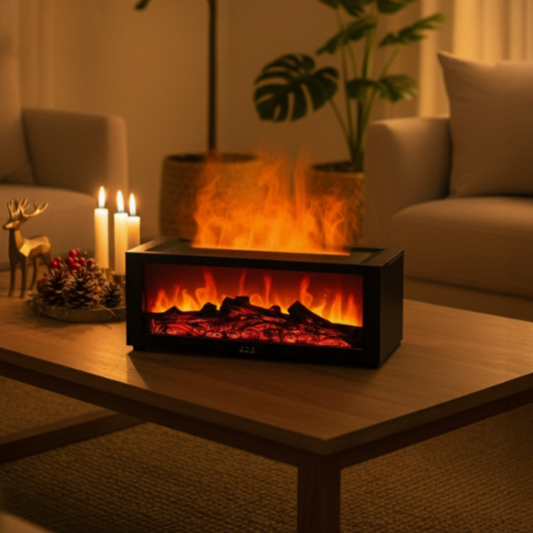 FlammaLuxe™ | Nordisches Flammenlicht & Duftsystem