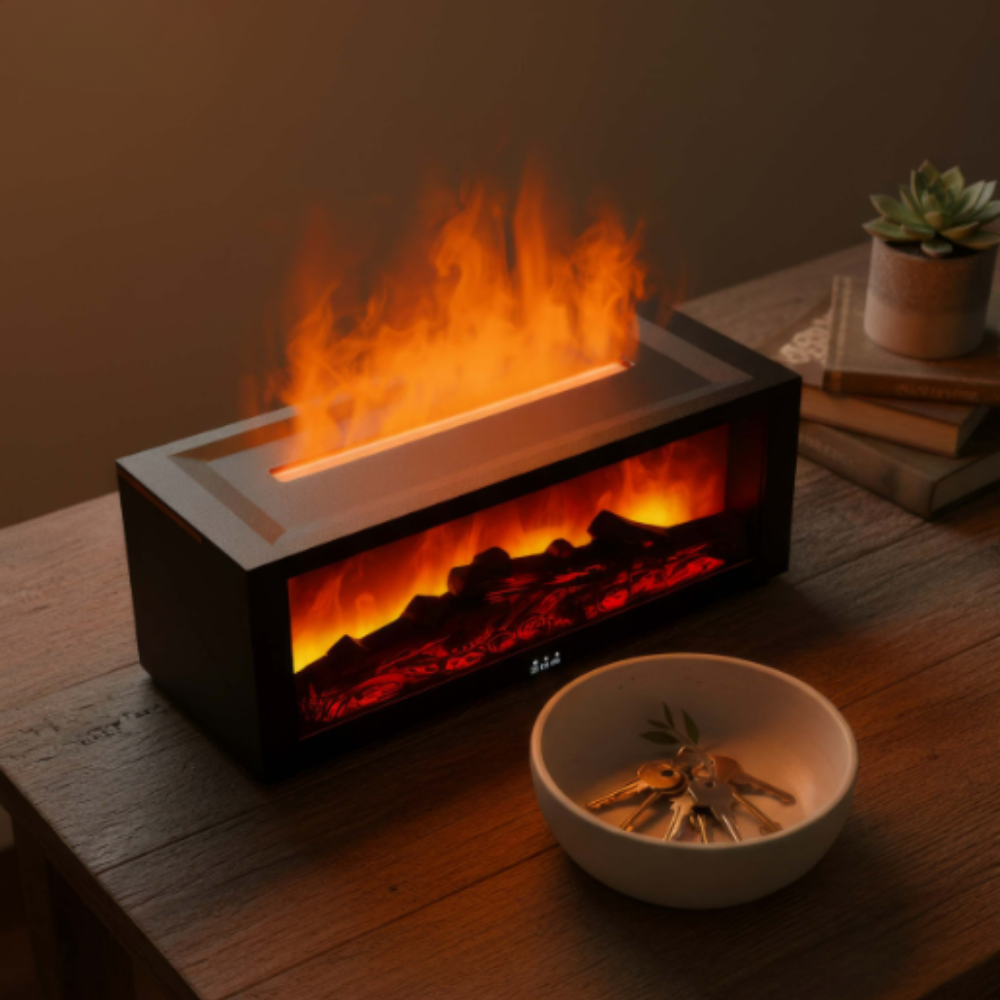 FlammaLuxe™ | Nordisches Flammenlicht & Duftsystem