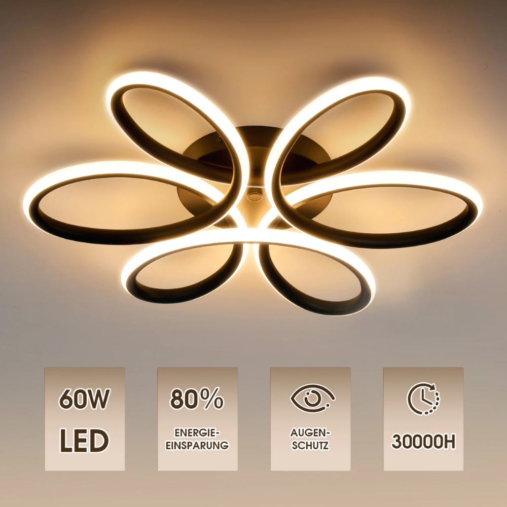 Florévia™ | LED Deckenleuchte im Blumen-Design