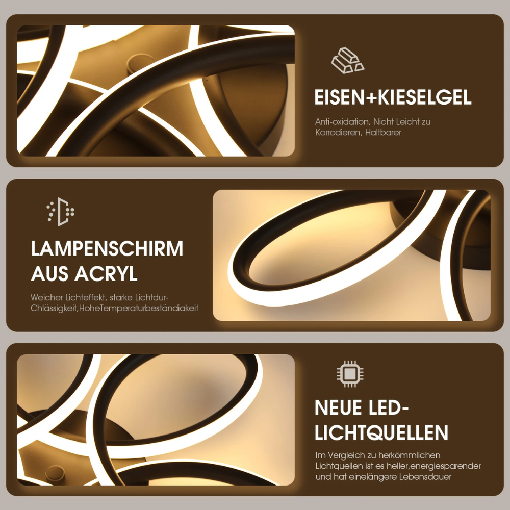 Florévia™ | LED Deckenleuchte im Blumen-Design