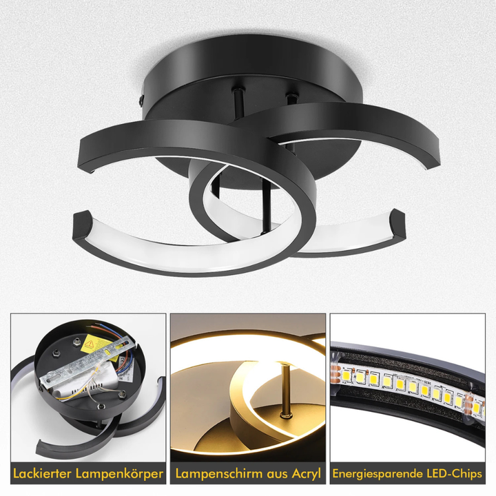 Noiréva™ | Dimmbare LED-Design Deckenleuchte