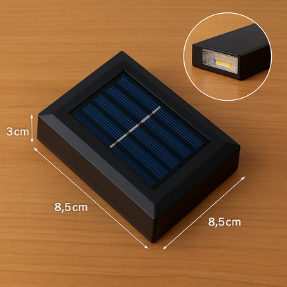 LumaSolar™ | Stilvolle Solar-Wandleuchte mit Lichteffekten