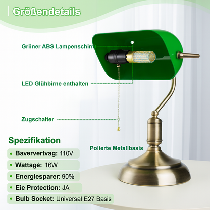 Verdena™ | Vintage Bureau Lampe