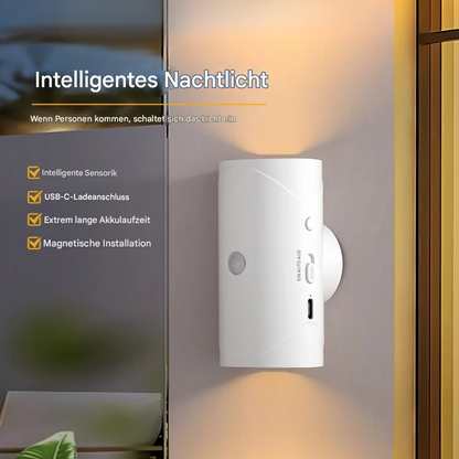 LED Sensor Wandleuchte RGB & Warmweiß – Wiederaufladbare Wandlampe mit Bewegungsmelder für Flur, Treppe & Schlafzimmer