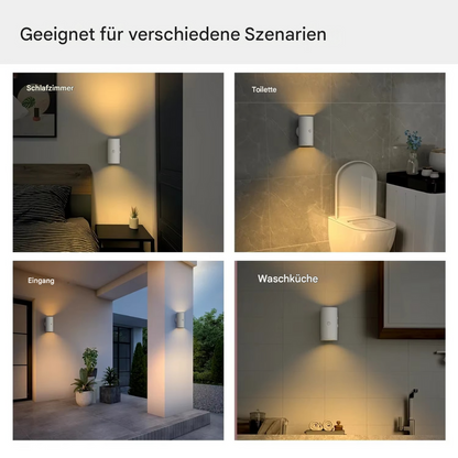 LED Sensor Wandleuchte RGB & Warmweiß – Wiederaufladbare Wandlampe mit Bewegungsmelder für Flur, Treppe & Schlafzimmer