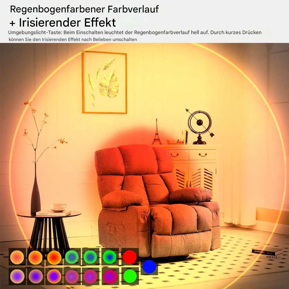 LED Sensor Wandleuchte RGB & Warmweiß – Wiederaufladbare Wandlampe mit Bewegungsmelder für Flur, Treppe & Schlafzimmer