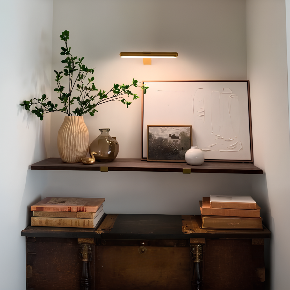 LED Bilderleuchte Kabellos – Dimmbare Wandlampe mit Akku, Fernbedienung & 3 Lichtfarben | Bilderbeleuchtung ohne Kabel