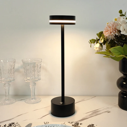 Kabellose LED Tischlampe mit Akku – Touch Dimmer, USB-C, Warm- & Neutralweiß, Moderne Design Tischleuchte für Wohnzimmer & Schlafzimmer