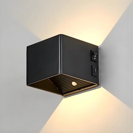 LED Wandleuchte Up & Down – Moderne Außen- & Innenwandleuchte, Warmweiß, Aluminium, Energiesparend