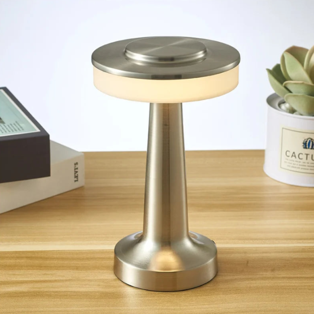 Touchlix™ | Kabellose LED-Akku Tischlampe Silver