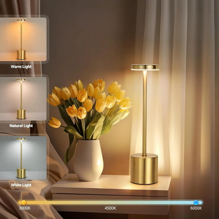 Lunovix™ | Kabellose LED-Design Tischlampe
