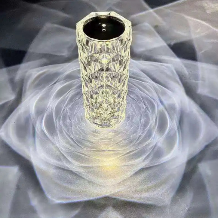 Crystaléa™ | Wiederaufladbare Kristall-LED Tischlampe
