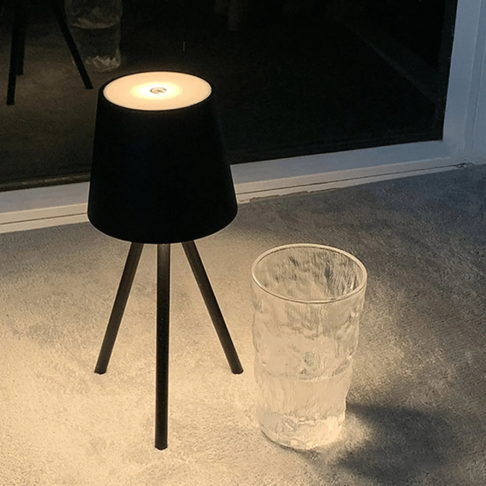 Nuvéa™ | Kabellose Design-Tischlampe Schwarz