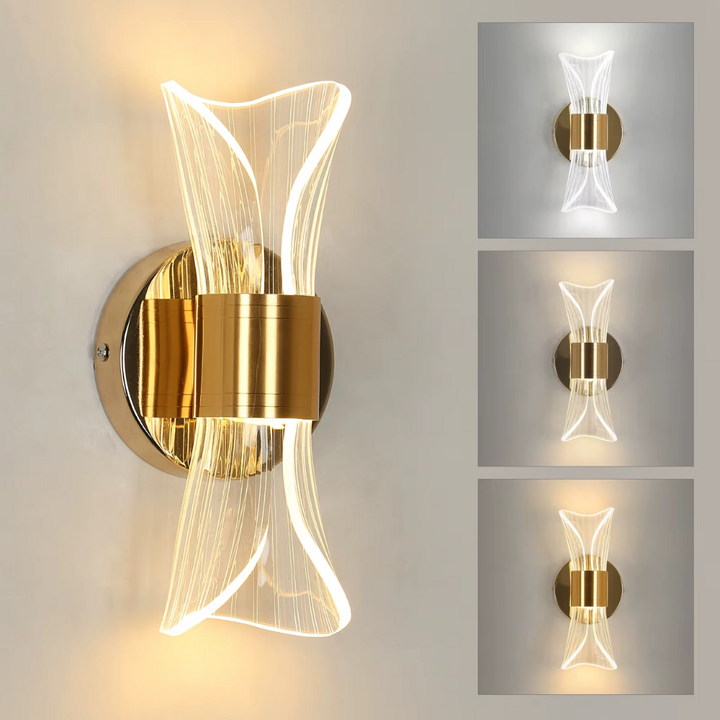Auréline™ | Goldene LED-Design Wandleuchte