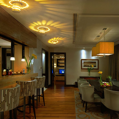 Moderne LED Wandleuchte Innen aus Aluminium – Design Wandlampe mit Effektlicht & indirekter Beleuchtung für Wohnzimmer, Flur & Schlafzimmer