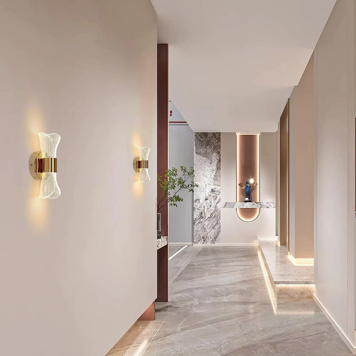 Auréline™ | Goldene LED-Design Wandleuchte