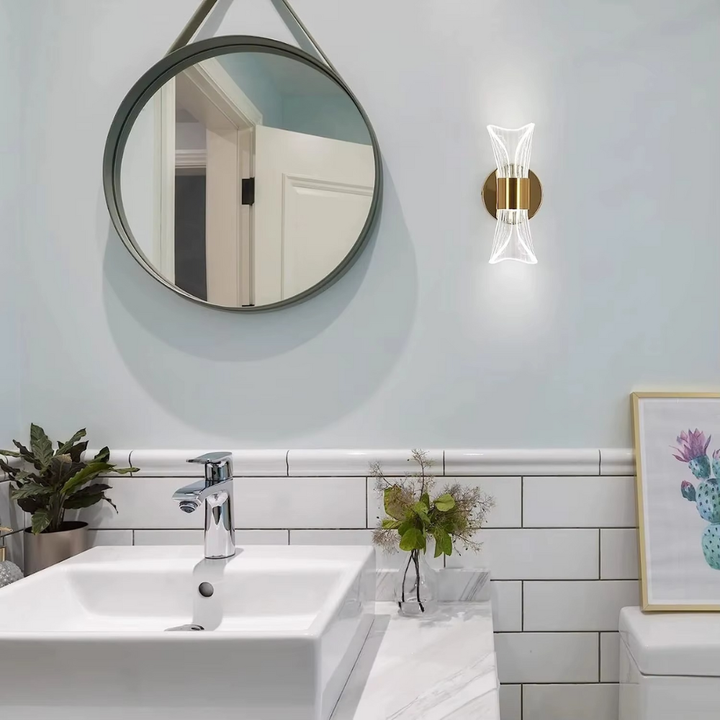 Auréline™ | Goldene LED-Design Wandleuchte