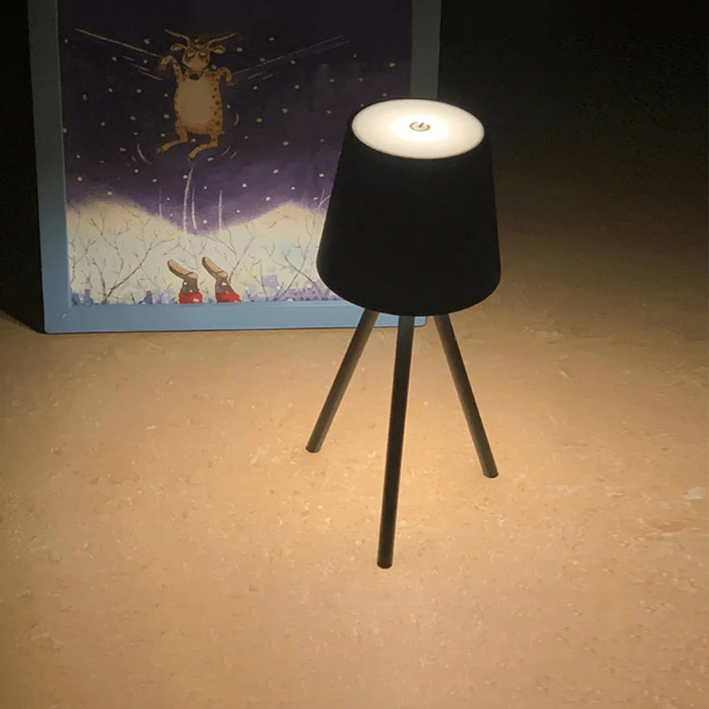 LED Tischlampe Kabellos mit Akku – Moderne Nachttischlampe Touch Dimmbar | Design Nachtlicht Schlafzimmer