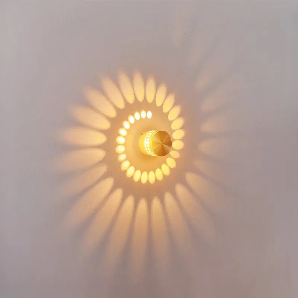 Moderne LED Wandleuchte Innen aus Aluminium – Design Wandlampe mit Effektlicht & indirekter Beleuchtung für Wohnzimmer, Flur & Schlafzimmer